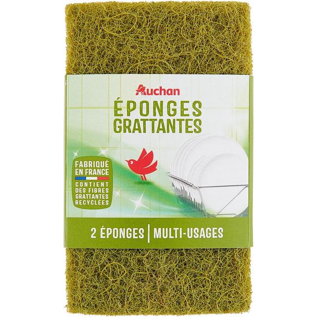 3245678132395 - Auchan Mieux Vivre - Eponges grattantes multi-usages
