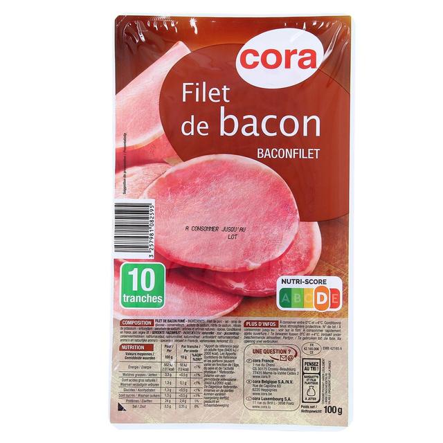 3257981082595 - Cora - Filet de Bacon 100g