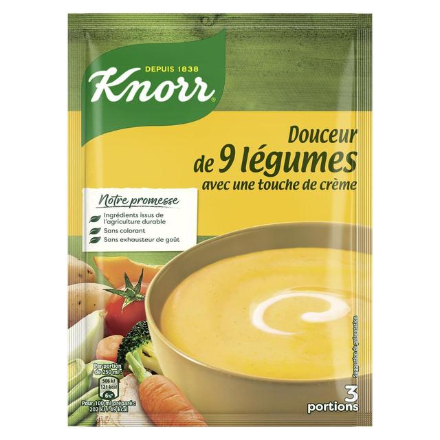 3011360023995 - Knorr - Soupe Douceur de 9 légumes avec une touche de crème déshydratée