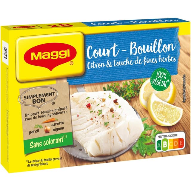 3033710085095 - Maggi - Court Bouillon Citron et Touche de Fines Herbes