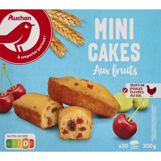 3596710535095 - Auchan - Mini cakes aux fruits x10