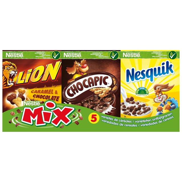 7613031915095 - Nestlé - Céréales Nestlé Mix Chocapic, Lion, Nesquik x6