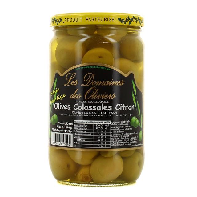 3025050525195 - Les Domaines des Oliviers - Olives colossales au citron