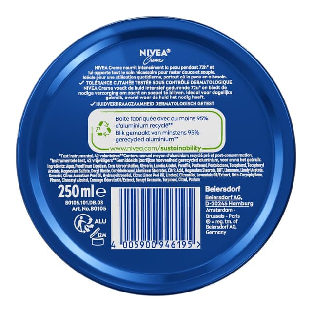 4005900946195 - Nivea - Crème Hydratante pour Visage Corps Mains