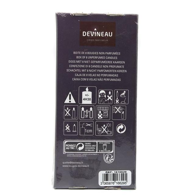 3065876166295 - Devineau - Bougies droites argent