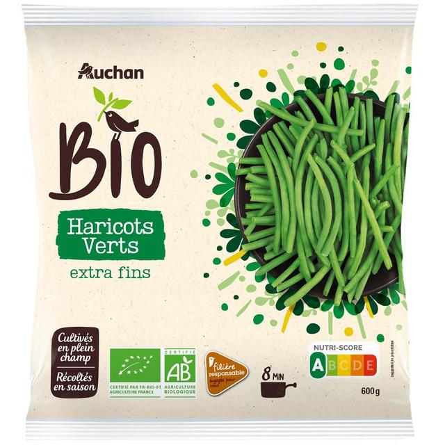 3596710496495 - Auchan BIO - Haricots verts extra fins bio