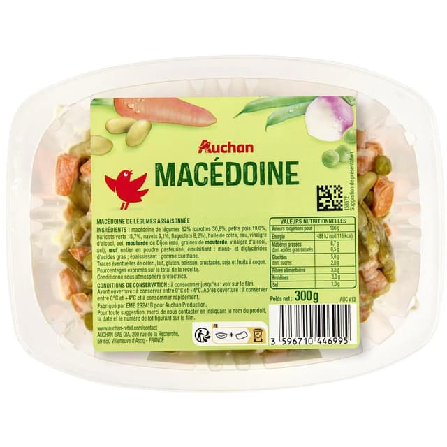 3596710446995 - Auchan - Macédoine de légumes