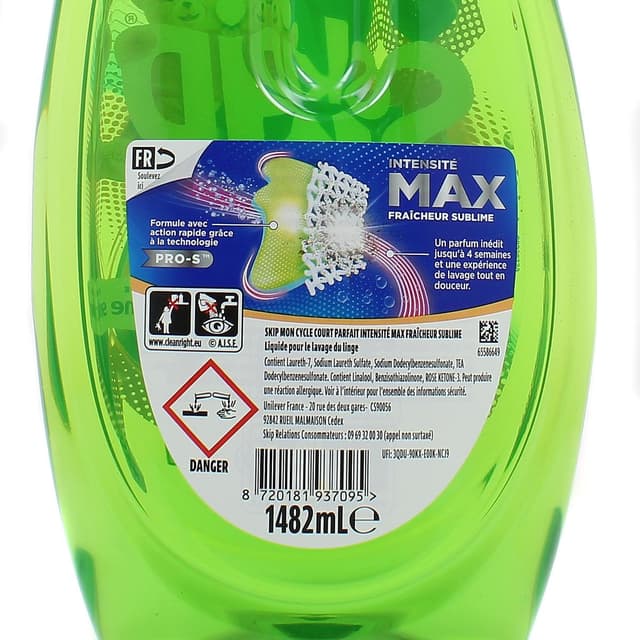 8720181937095 - Skip - Lessive Liquide Mon Cycle Court Parfait
