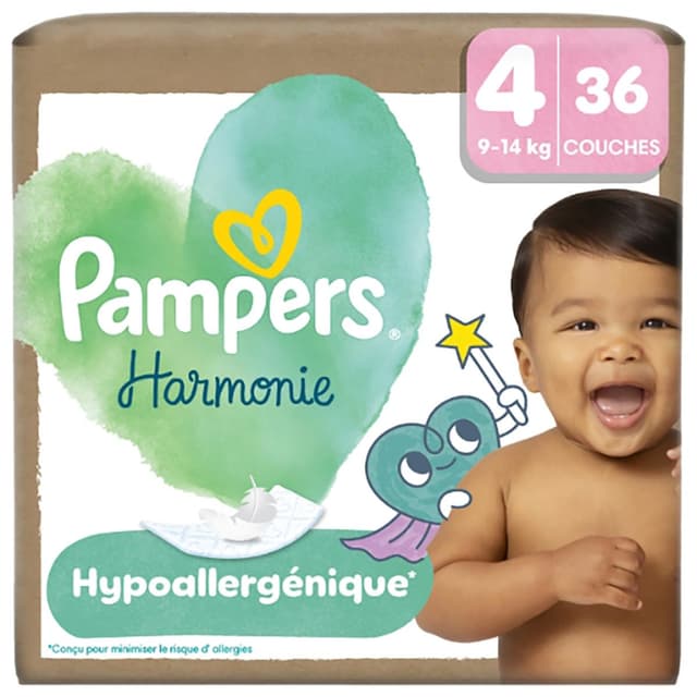 8006530287395 - Pampers Harmonie - Couches Bébé 9-14kg Taille 4