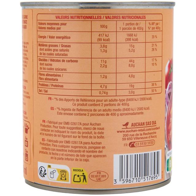 3596710517695 - Auchan - Ravioli à la bolognaise