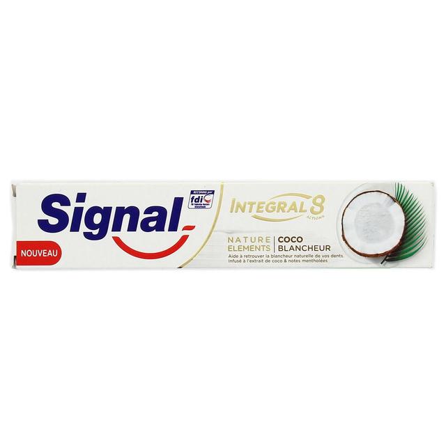 8710447328095 - Signal - Dentifrice intégral 8 actions coco blancheur antibactérienne au Pro time Zinc Protection Caries