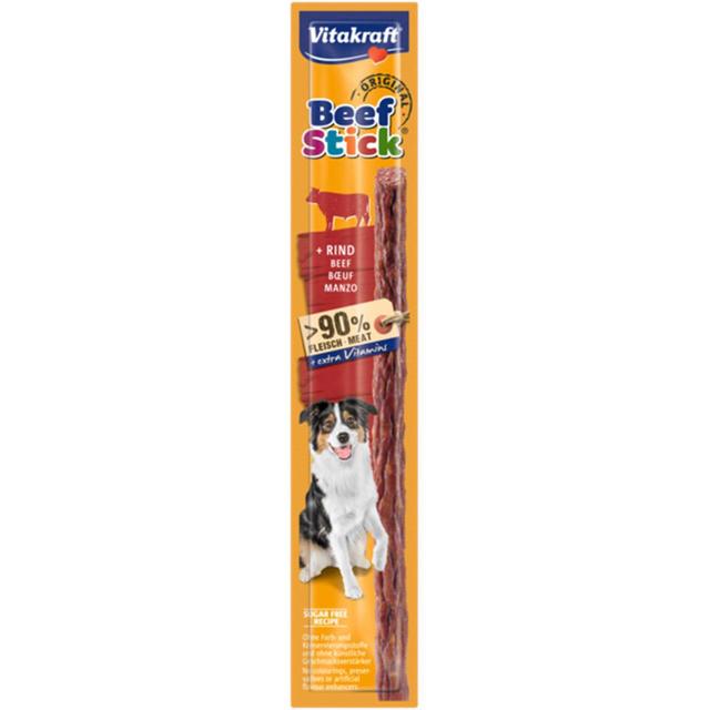 4008239230096 - Vitakraft Beef Stick - Bâtonnet Boeuf - Friandise récompense pour chien