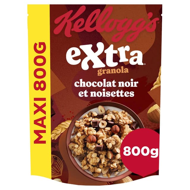 5050083712296 - Kellogg's - Céréales Extra chocolat noir noisettes