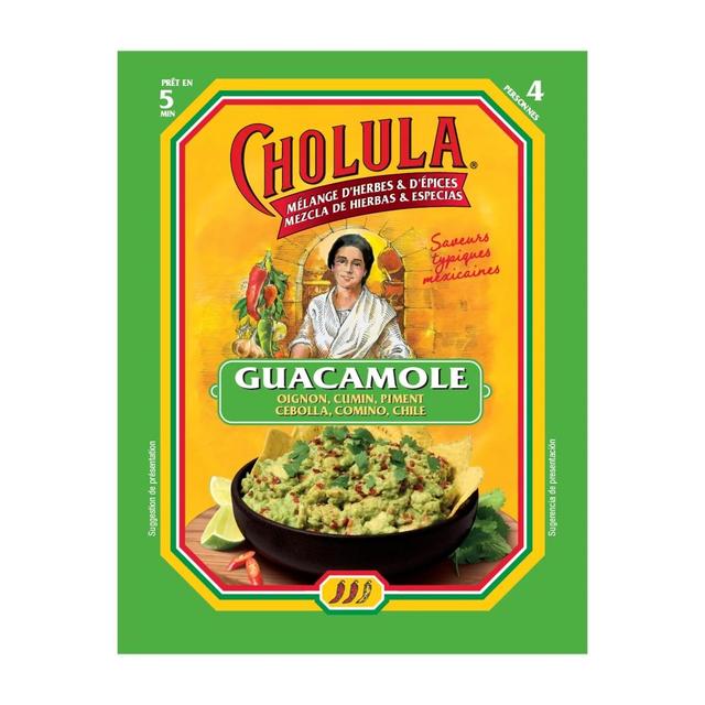 3166296653096 - Cholula - Mélange d'Herbes et Epices pour Guacamole - Oignon, Cumin et Piment