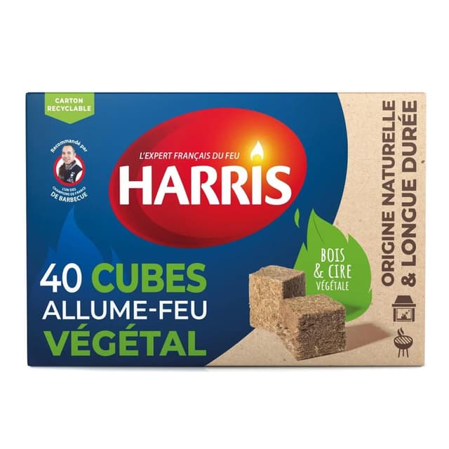 3383482293496 - Harris - Allume-feu cube sans odeur 100% naturel