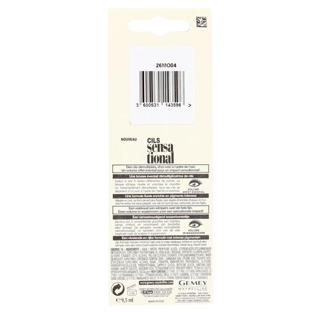 3600531143510 - Gemey Maybelline - Mascara Cils Sensational