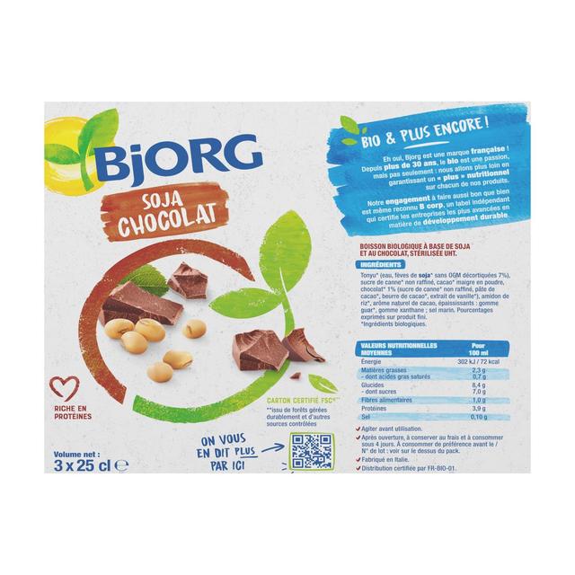 3229820793696 - Bjorg - Soja Chocolat Boisson Végétale Bio