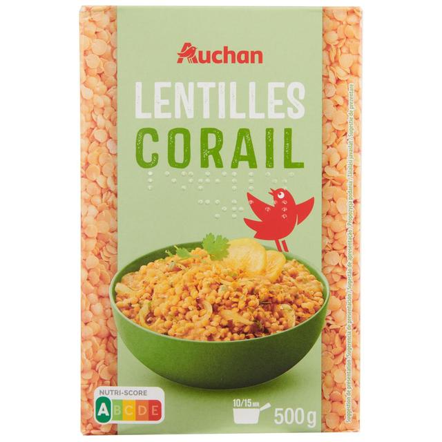 3596710384396 - Auchan - Lentilles corail