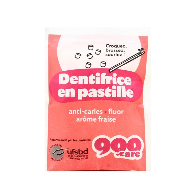 3760346074796 - 900Care - Dentifrice fraise pastille