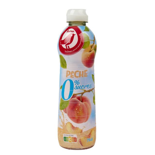 3596710525096 - Auchan - Sirop de pêche 0% sucres