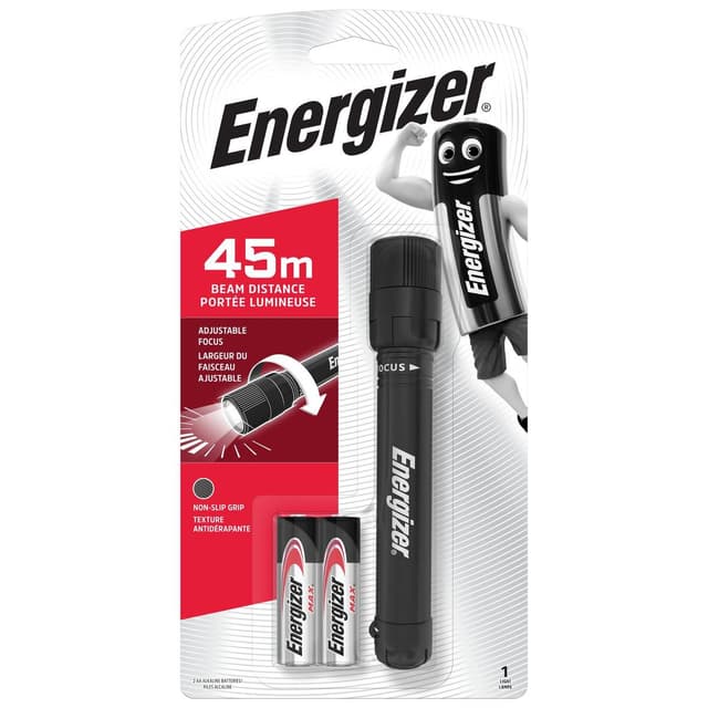 7638900015096 - Energizer - Torche étanche X-Focus + 2 piles LR06 / AA