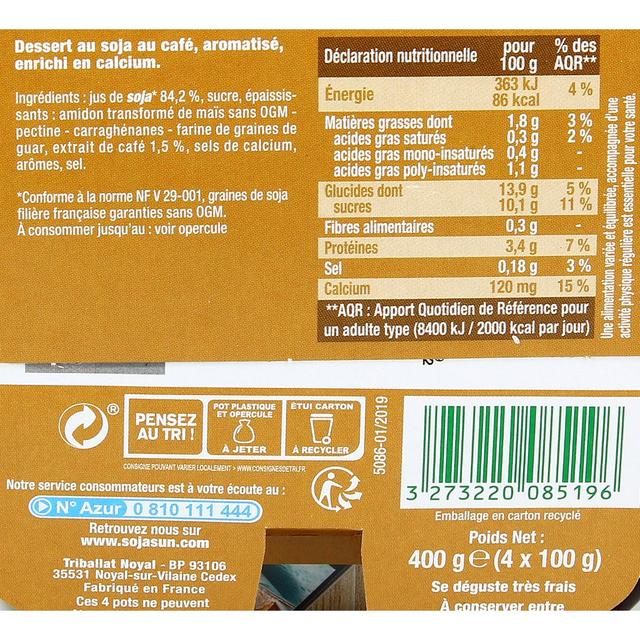3273220085196 - Sojasun - Spécialité Soja Café