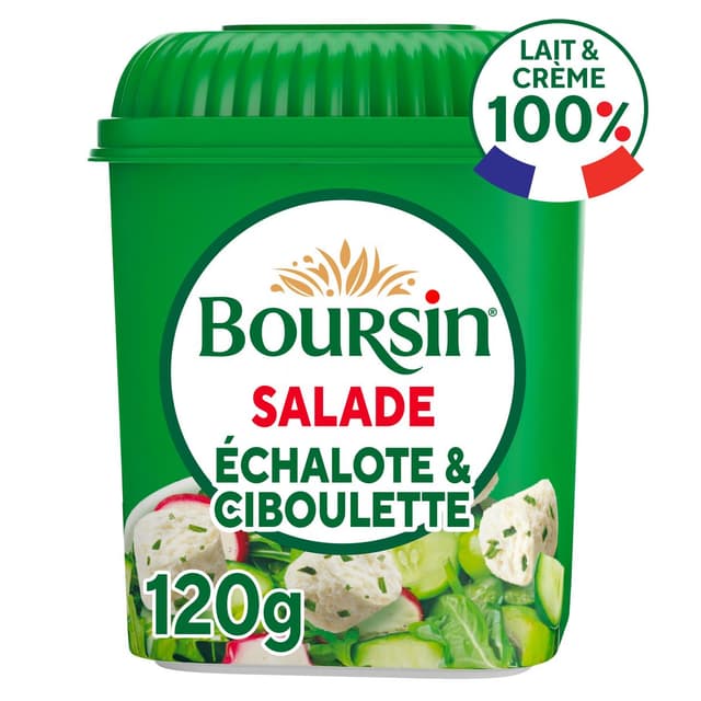 3073781045796 - Boursin - Dés de fromage échalote et ciboulette