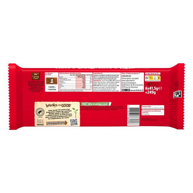 7613035365896 - Kit Kat - Barres de chocolat au lait