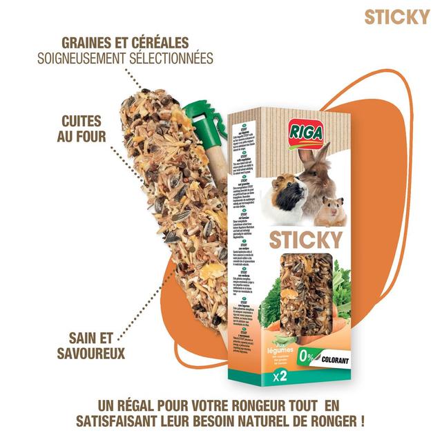 3166780025996 - Riga Sticky - Baguettes aux Légumes pour rongeur