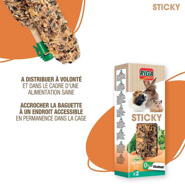 3166780025996 - Riga Sticky - Baguettes aux Légumes pour rongeur