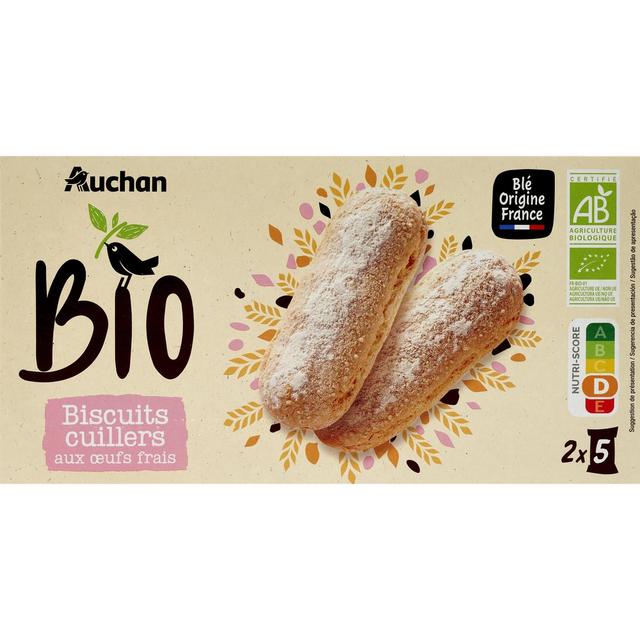 3596710356096 - Auchan BIO - Biscuits cuillers aux oeufs frais bio