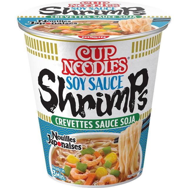 5997523317096 - Nissin - Soupe de Nouilles japonaises saveur Crevettes sauce soja en cup