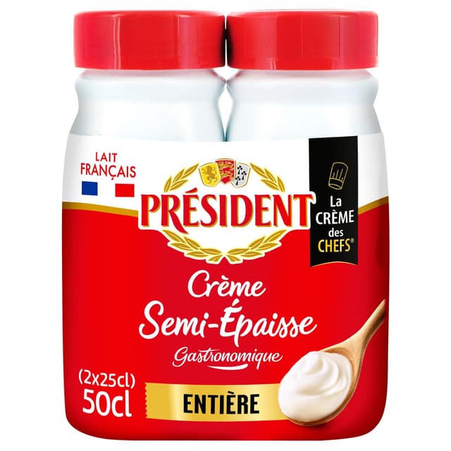 3155250367896 - Président - Crème entière semi épaisse 30%mg