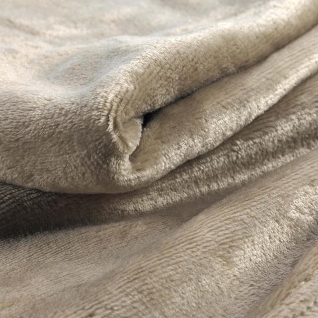 3574386087896 - Douceur D Interieur - Plaid Flanou Taupe