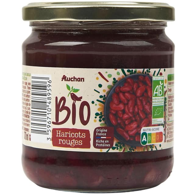 3596710489596 - Auchan BIO - Haricots Rouges Bio