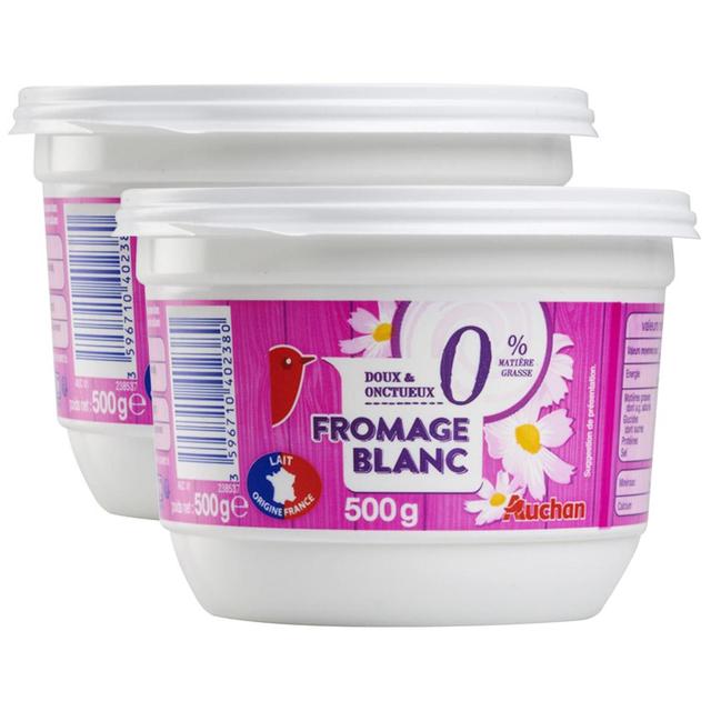 2050000410697 - Auchan - Fromage blanc allégé 0%mg