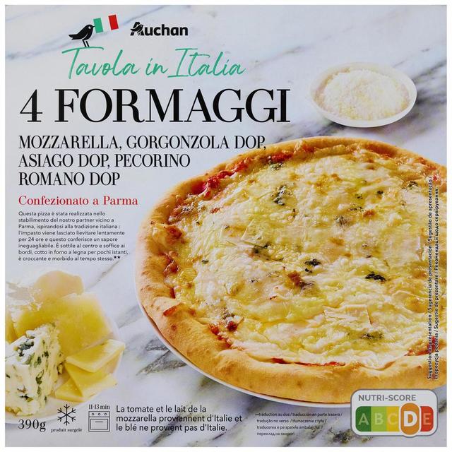 3596710471997 - Auchan Tavola In Italia - Pizza 4 fromaggi cuite au feu de bois