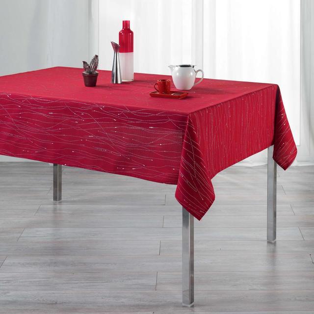 3574387222197 - Douceur D Interieur - Nappe rectangulaire Filiane Rouge 8/10 couverts