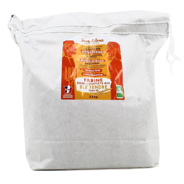 3760346022797 - Sans Détour - Farine bio demi-complète T80