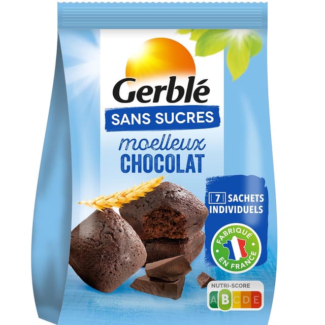 3175681134997 - Gerblé Sans Sucres - 7 Moelleux au chocolat sans sucres