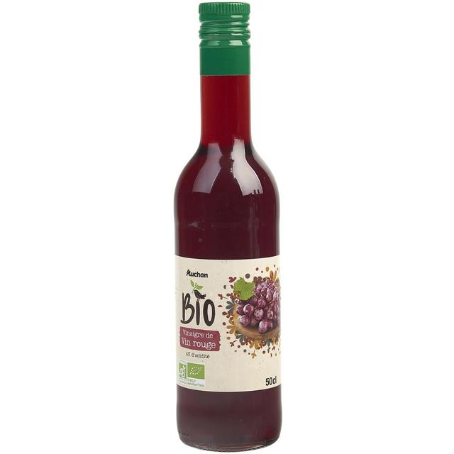 3596710356997 - Auchan BIO - Vinaigre de vin rouge Bio 6% d'Acidité