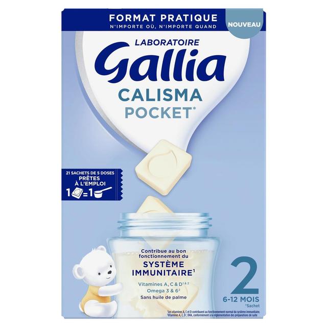 3041091897497 - Laboratoire Gallia - Lait Bébé en Poudre Calisma Pocket 2ème âge, 6-12 mois