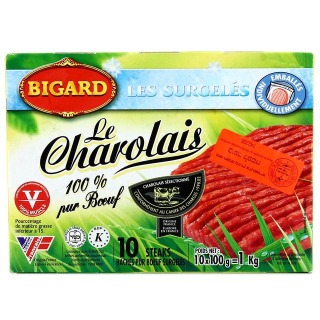 3273230258597 - Bigard - Steaks hachés Charolais 100% pur boeuf