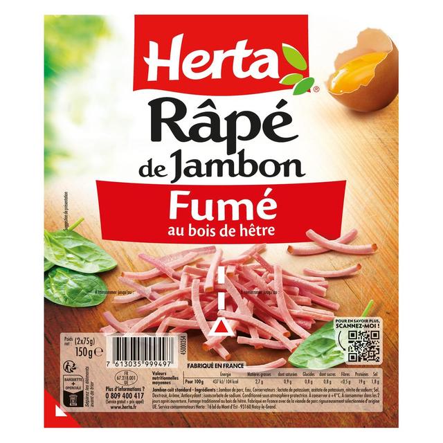 7613035999497 - Herta - Râpé de Jambon Fumé
