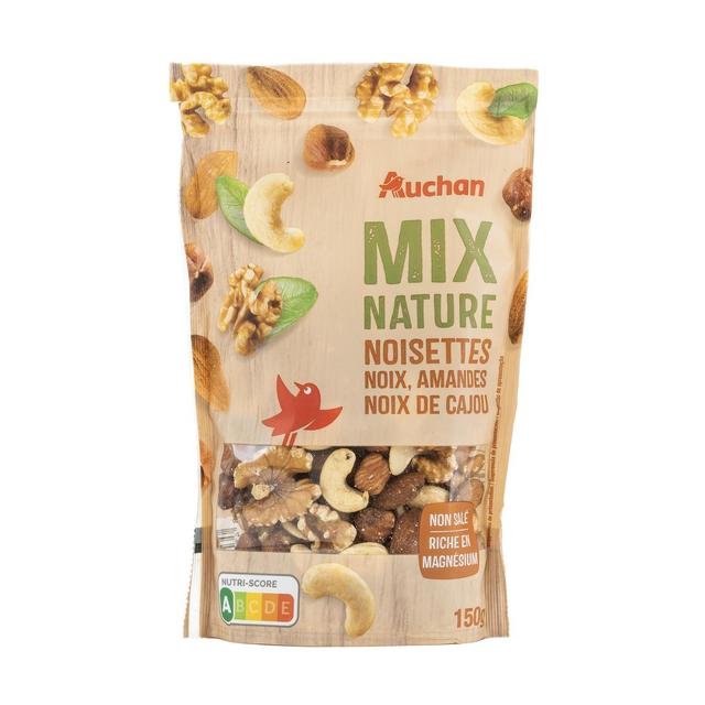 8435177069697 - Auchan - Mix Nature Noisette, Noix, Amandes et Noix de Cajou