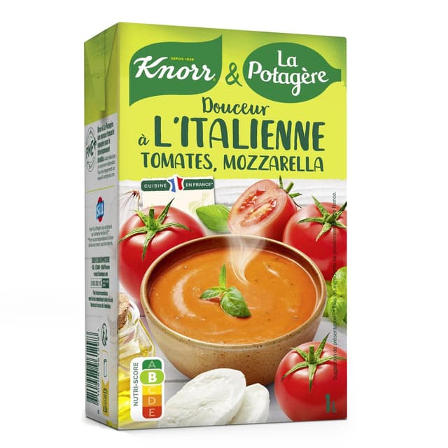 8710908961298 - Knorr & La Potagère - Soupe Douceur à l'italienne tomates, mozzarella
