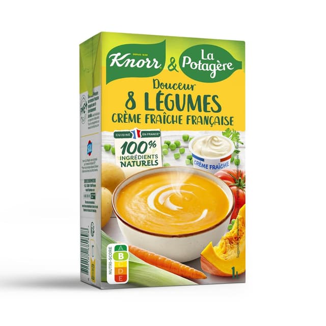 8720182681898 - Knorr & La Potagère - Soupe Douceur de 8 Légumes à la Crème Fraîche