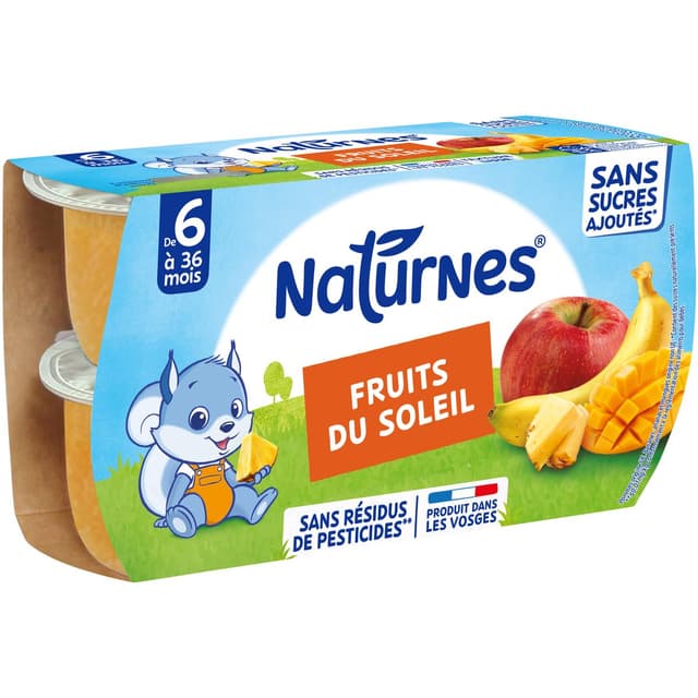 7613031552498 - Naturnes® - Fruits du soleil Bol Bébé Dès 8 mois