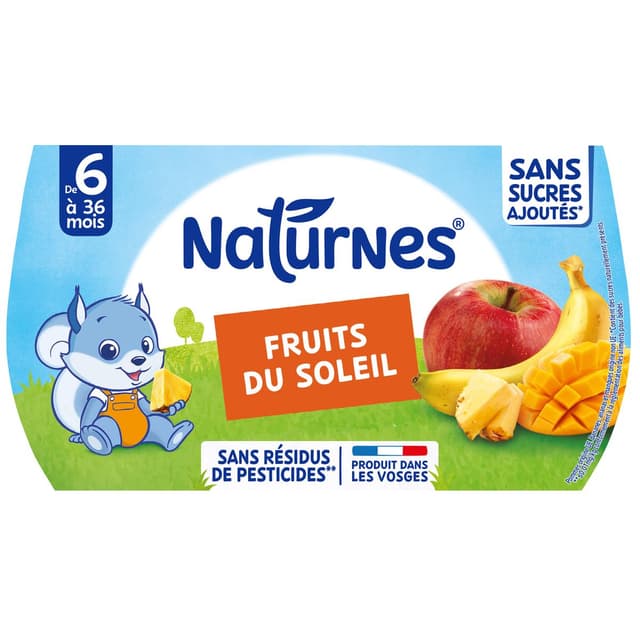 7613031552498 - Naturnes® - Fruits du soleil Bol Bébé Dès 8 mois