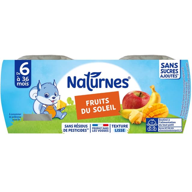 7613031552498 - Naturnes® - Fruits du soleil Bol Bébé Dès 8 mois